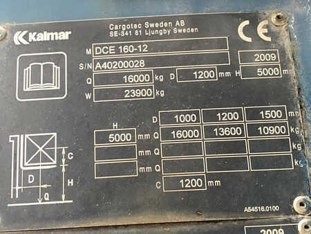 Empilhador diesel 2009  Kalmar DCE 160-12 (10)