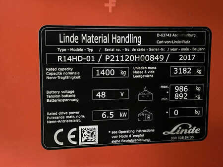 Työntömastotrukki 2017  Linde R14HD-01 (11)