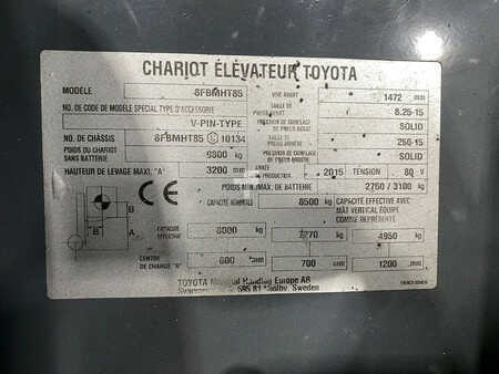 Chariots électriques à 4 roues 2015  Toyota 8FBMHT85 (11)