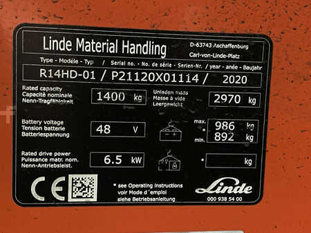 Työntömastotrukki 2020  Linde R14HD-01 (11)