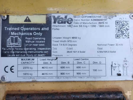 Dieselstapler 2019  Yale GDP30MXE2195 (11)