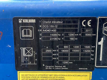 Dieselový VZV 2017  Kalmar DCG150-12 (11)