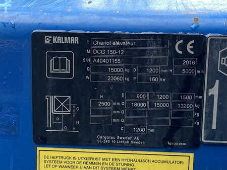 Dieselový VZV 2016  Kalmar DCG150-12 (11)