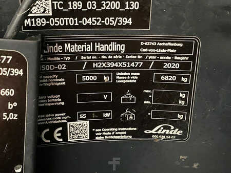 Chariots élévateurs diesel 2020  Linde H50D-02 (11)