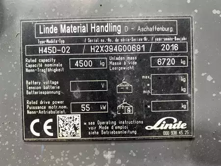 Dieselový VZV 2016  Linde H45D-02 (11)