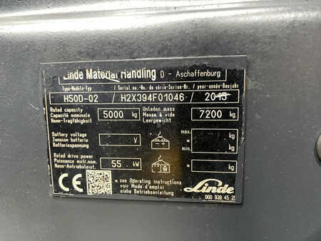 Chariots élévateurs diesel 2015  Linde H50D-02 (11)