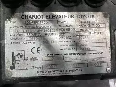 Dieselstapler 2015  Toyota 02-8FDJF35 (11)