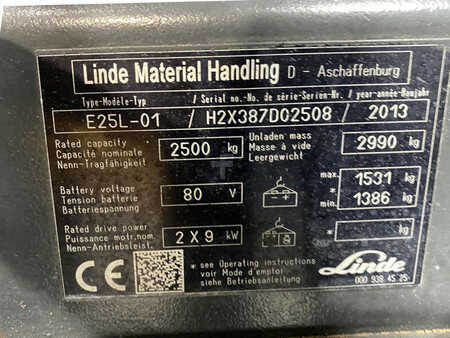 Eléctrica de 4 ruedas 2013  Linde E25L-01 (11)