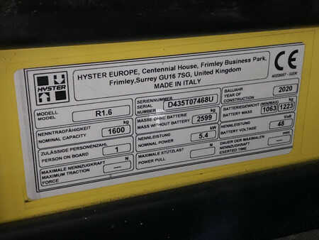 Rækketruck  Hyster R1.6 (10)