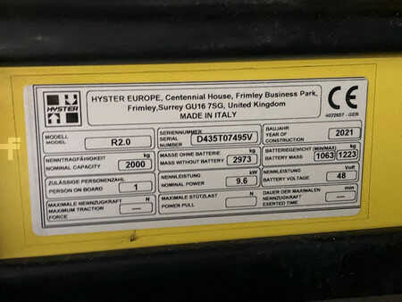 Elektrisk- 4 hjul 2021  Hyster R2.0 (10)