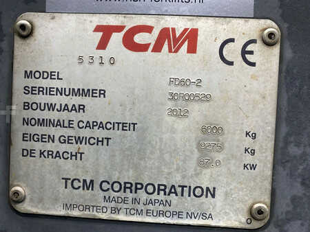 Dieselový VZV 2012  TCM FD60-2 (11)