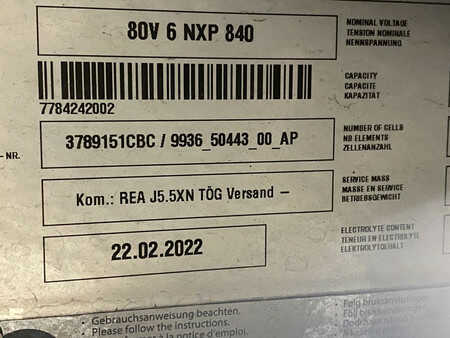 Sähkö - 4 pyör 2022  Hyster J5.5XN6 (9)