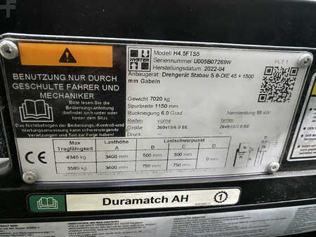 Diesel gaffeltruck 2022  Hyster H4.5FTS5 (11)