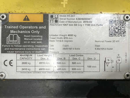 Dieseltrukki 2019  Hyster H3.0XT (11)