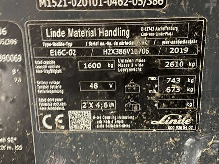 El truck - 3 hjulet 2019  Linde E16C-02 (11)