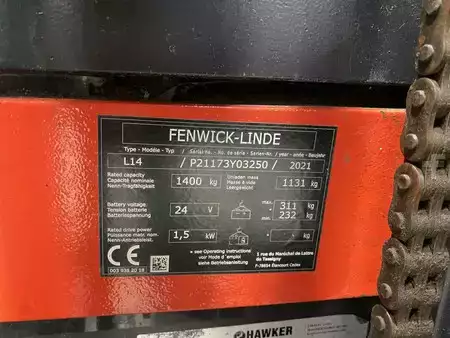 Apilador eléctrico 2021  Linde L14 (9)