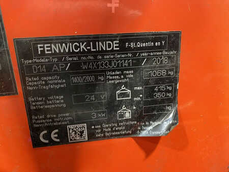 Hochhubwagen 2018  Linde D14 AP (9)