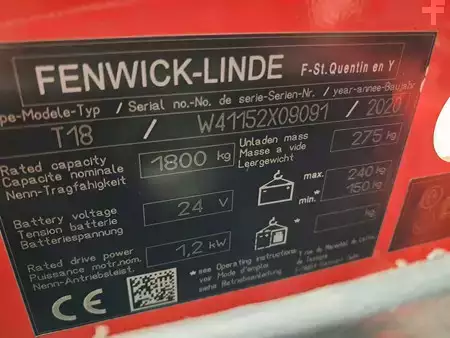 Niederhubwagen 2020  Linde T18 (9)