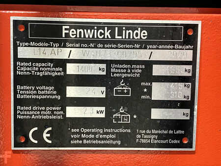 Hochhubwagen 2020  Linde L14AP (9)