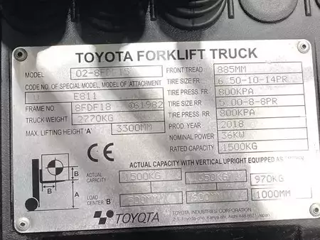 Dieseltruck 2018  Toyota 02-8FDF15 (11)