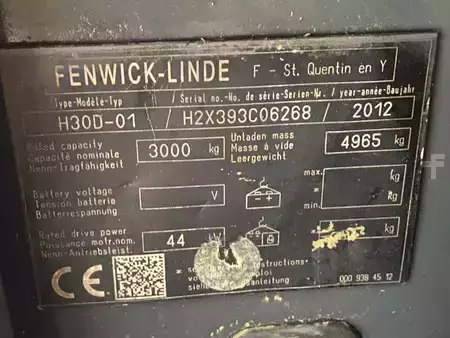 Chariots élévateurs diesel 2012  Linde H30D-01 (10)