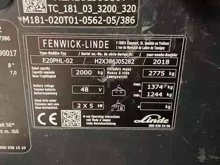 El truck - 4 hjulet 2018  Linde E20PHL-02 (11)