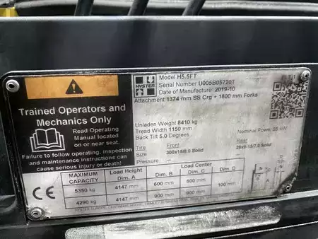 Dieseltrukki 2019  Hyster H5.5FT (11)