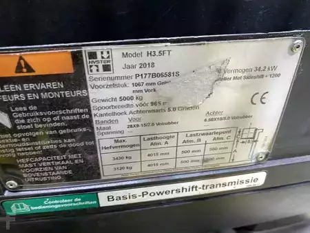 Stacker pedestre 2018  Hyster H3.5FT (11)