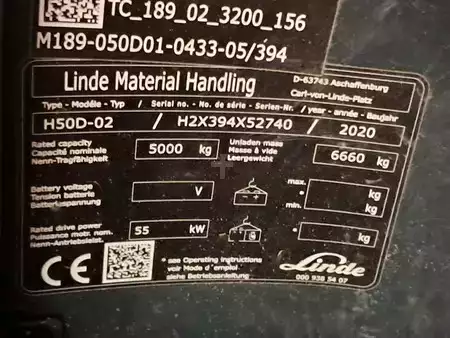 Carretilla elevadora diésel 2020  Linde H50D-02 (11)