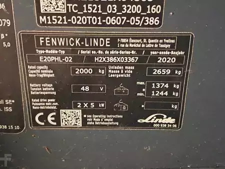 Elektro 4 Rad 2020  Linde E20PHL-02 (11)
