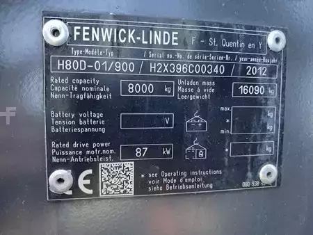 Dieselový VZV 2012  Linde H80D-01/900 (11)