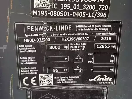 Diesel heftrucks 2019  Linde H80D-03/900 (11)