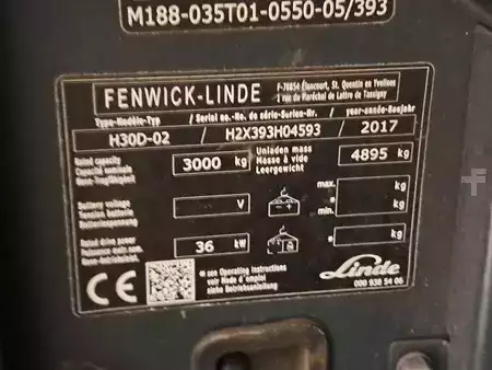 Wózki widłowe diesel 2017  Linde H30D-02 (11)