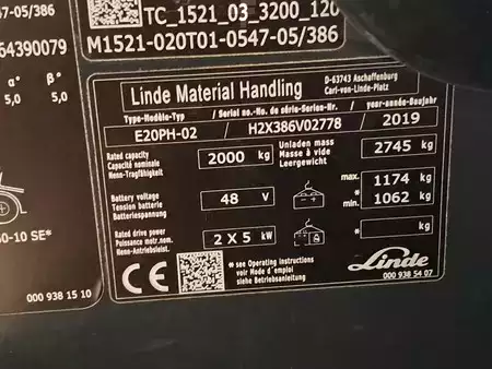 Elektro 4 Rad 2019  Linde E20PH-02 (12)