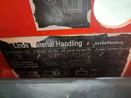 Porta-paletes elétrico 2019  Linde T16 (9)