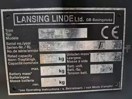 4-wiel elektrische heftrucks  Linde E18P (11)