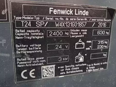 Nízkozdvižný vozík  Linde T24 SP (9)