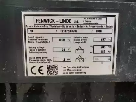 Apilador eléctrico 2018  Linde L10 (10)