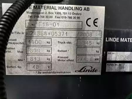 Electric - 3 wheels 2008  Linde E16 (11)