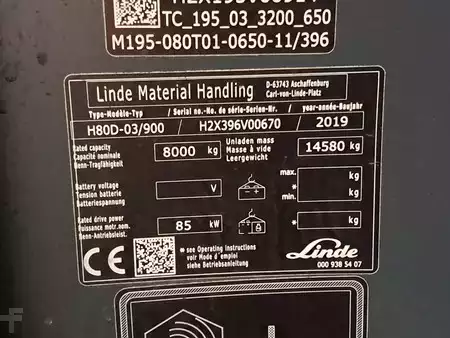 Dieselový VZV 2019  Linde H80D-03/900 (11)