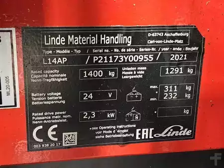 Wózki niskiego podnoszenia  Linde L14AP (9)