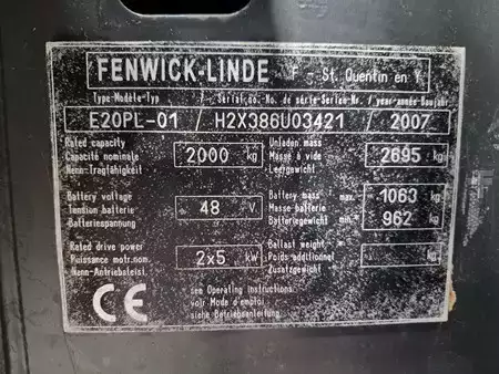 El Truck - 4-hjul 2007  Linde E20PL-01 (11)