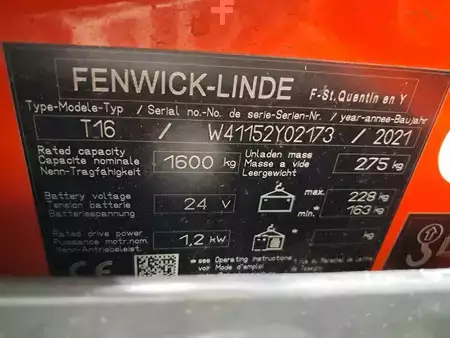 Apilador eléctrico 2021  Linde T16 (9)