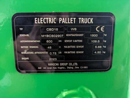 Transpallet elettrico 2023  HC (Hangcha) CBD15-WS (2)