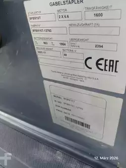 Elektrisk- 4 hjul 2021  Toyota 8FBM16T (4)