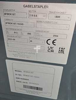 El Truck - 3-hjul 2023  Toyota 8FBEK18T (6)