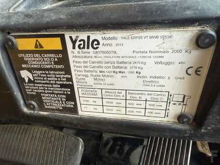 Elektromos 3 kerekű 2013  Yale ERP20VT MWB (4)