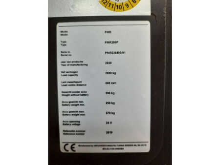 Porta-paletes manual 2020  Unicarriers PMR200P (6)