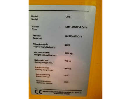 Schubmaststapler 2020  Unicarriers UMS160DTFVRC675 (6)