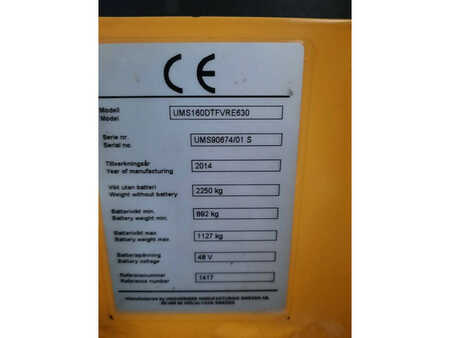 Schubmaststapler 2014  Unicarriers UMS160DTFVRE630 (6)